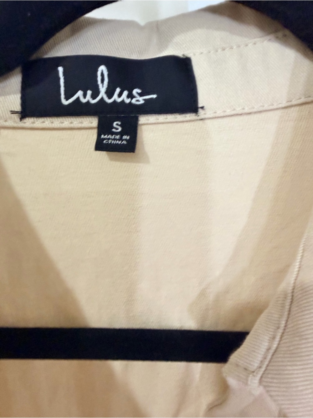 NWT Lulus Spread the Word beige Button- front jumpsuit - Picture 8 of 10